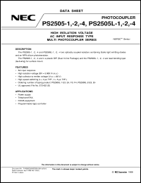 Click here to download PS2505-4 Datasheet