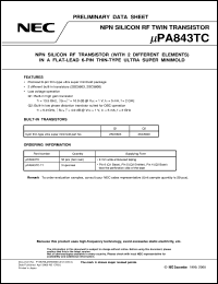 Click here to download UPA843TC-T1 Datasheet