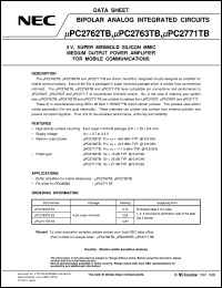 Click here to download UPC2762T Datasheet