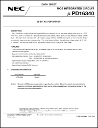 Click here to download UPD16340P Datasheet