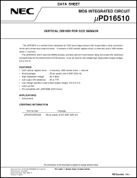 Click here to download UPD16510GR-8JG Datasheet