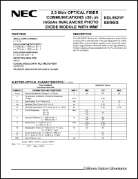 Click here to download NDL5521P1D Datasheet