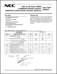 Click here to download NDL7705PD Datasheet