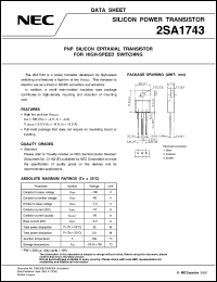 Click here to download 2SA1743 Datasheet