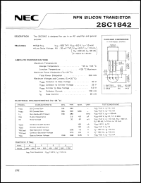 Click here to download 2SC1842 Datasheet