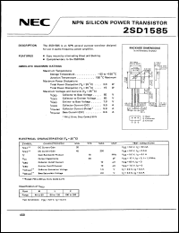 Click here to download 2SD1585 Datasheet