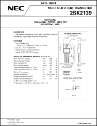 Click here to download 2SK2139 Datasheet