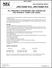 Click here to download UPD1723GF-011-3BE Datasheet