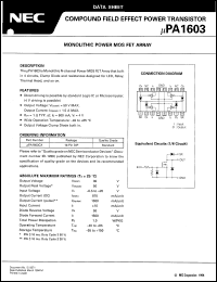 Click here to download UPA1603 Datasheet