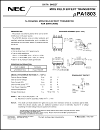 Click here to download UPA1803 Datasheet