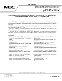 Click here to download UPD17062GC Datasheet