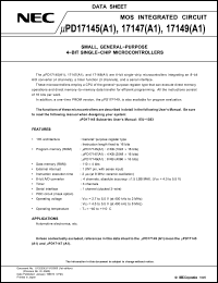 Click here to download UPD17147GT Datasheet