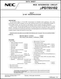 Click here to download UPD705102 Datasheet