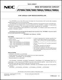 Click here to download UPD750006A Datasheet