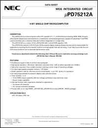 Click here to download UPD75212AGF Datasheet