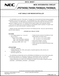 Click here to download UPD754304A Datasheet