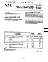 Click here to download NE98100 Datasheet