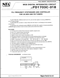 Click here to download UPD1703C018 Datasheet