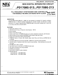 Click here to download UPD1708G013-00 Datasheet