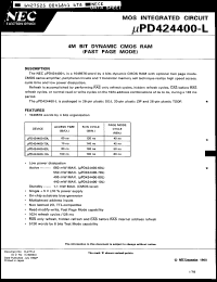 Click here to download UPD424400GS80L9JD Datasheet