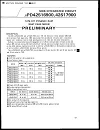 Click here to download UPD42S17900LLE-A60 Datasheet