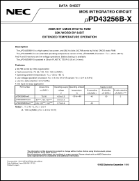 Click here to download UPD43256BGW-A12X-9KL Datasheet