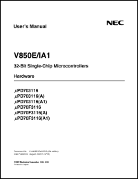 Click here to download UPD703116GJA1-XXX-UEN Datasheet