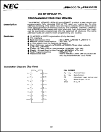 Click here to download UPB410C Datasheet