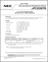 Click here to download UPC3226TB-E3 Datasheet