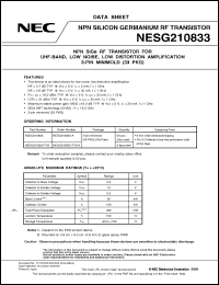 Click here to download NESG210833 Datasheet