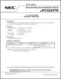 Click here to download UPC3224TB Datasheet