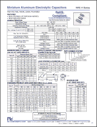 Click here to download NREH101M200V10X12.5F Datasheet