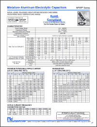 Click here to download NRWP222M100V16X25F Datasheet