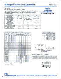 Click here to download NCA0805Y5V103K100TRPF Datasheet