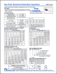 Click here to download NNR101M105X11F Datasheet