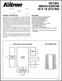 Click here to download NC7051DMB Datasheet