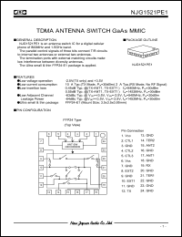 Click here to download NJG1521PE1-C3 Datasheet