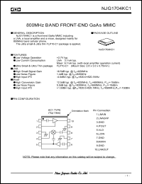 Click here to download NJG1704KC1-R1 Datasheet