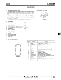 Click here to download NJM2204A Datasheet