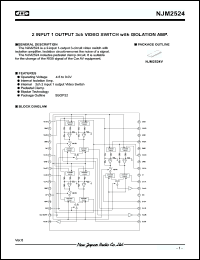 Click here to download NJM2524V Datasheet