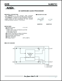 Click here to download NJM2701M Datasheet