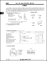 Click here to download NJM022BE Datasheet