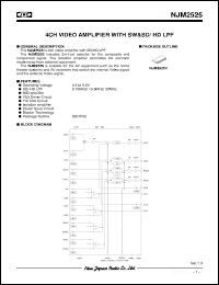 Click here to download NJM2525V Datasheet