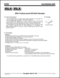 Click here to download NJU26040V-09D Datasheet