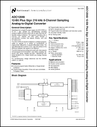 Click here to download ADC12048CIVF Datasheet