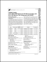 Click here to download COP8FGE528N8 Datasheet