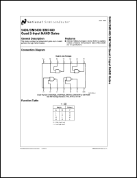 Click here to download DM5400W/883 Datasheet