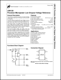 Click here to download LM4120IM5X-2.5 Datasheet