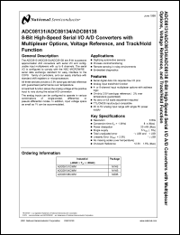 Click here to download ADC08138BIN Datasheet