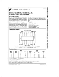 Click here to download DM74LS165N Datasheet